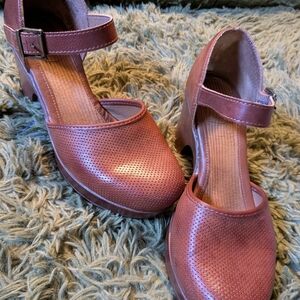 B.O.C Brown Mary Jane Women's Clogs